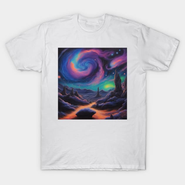 Galaxy Art T-Shirt by designerhandsome